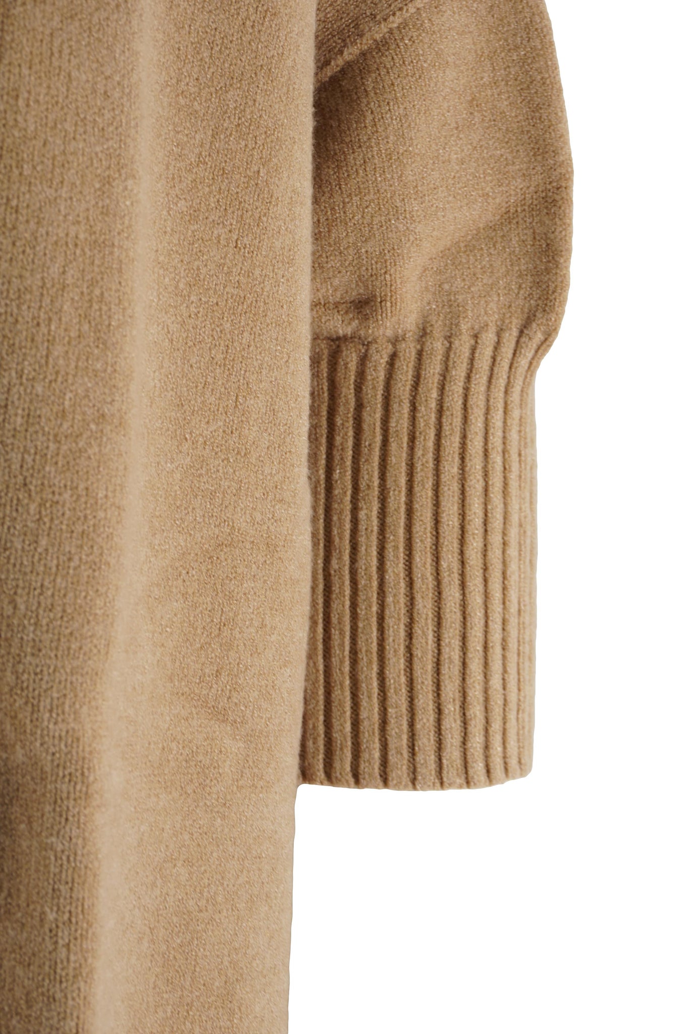 Maglia Girocollo Boxy Fit / Beige - Ideal Moda