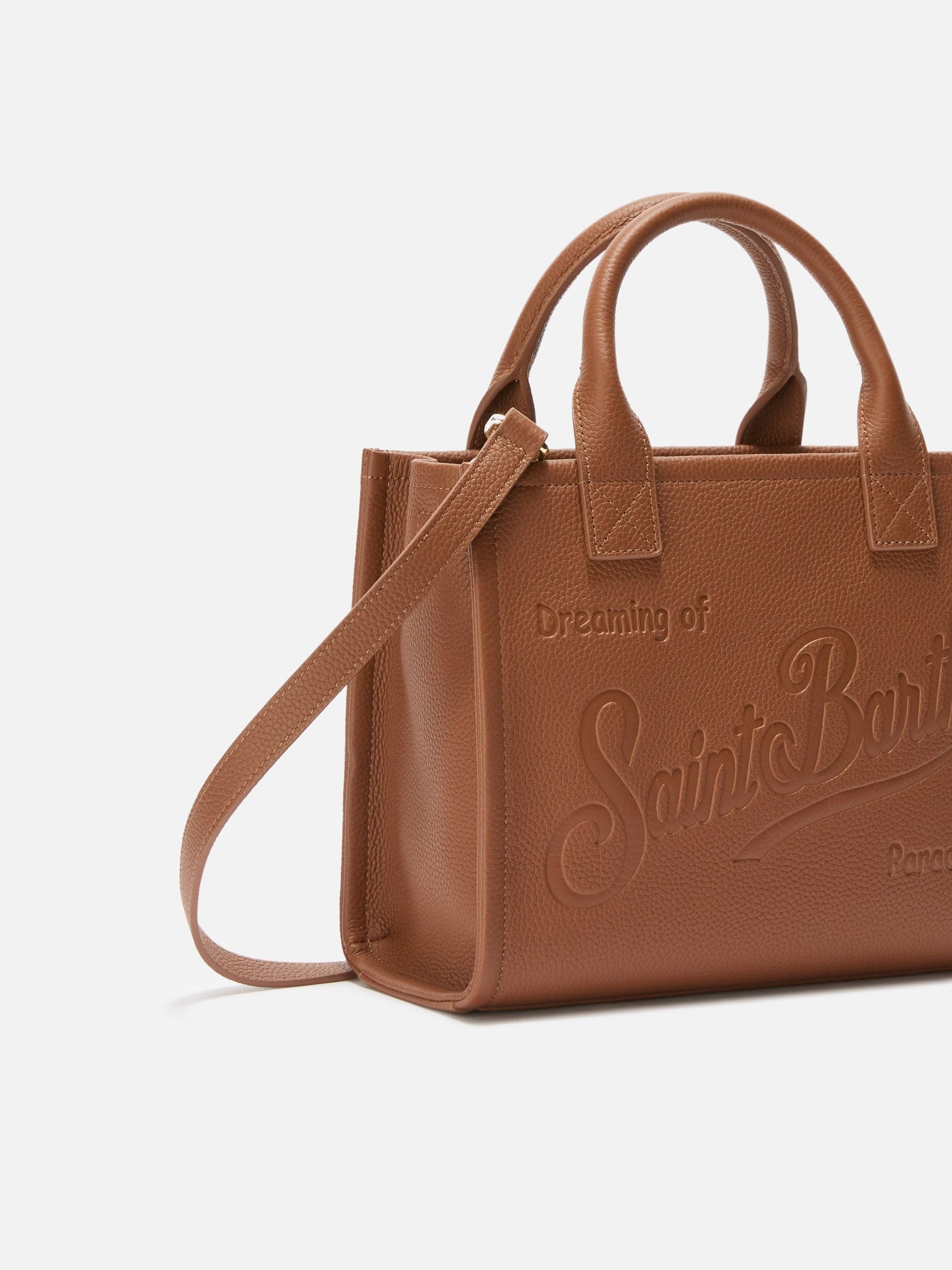Borsa a Spalla Vanity Midi in Pelle / Cuoio