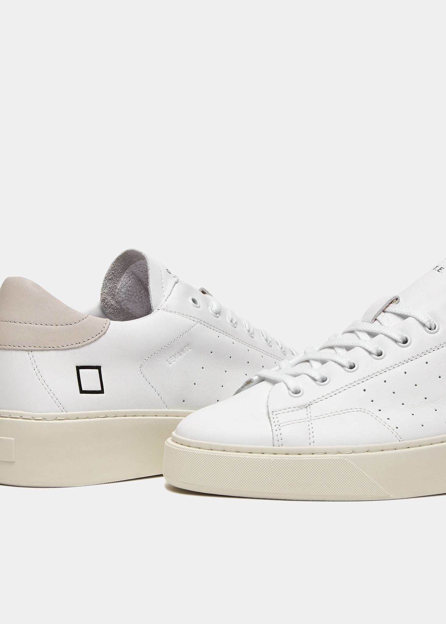 Sneaker in Pelle Levante Calf / Bianco - Ideal Moda