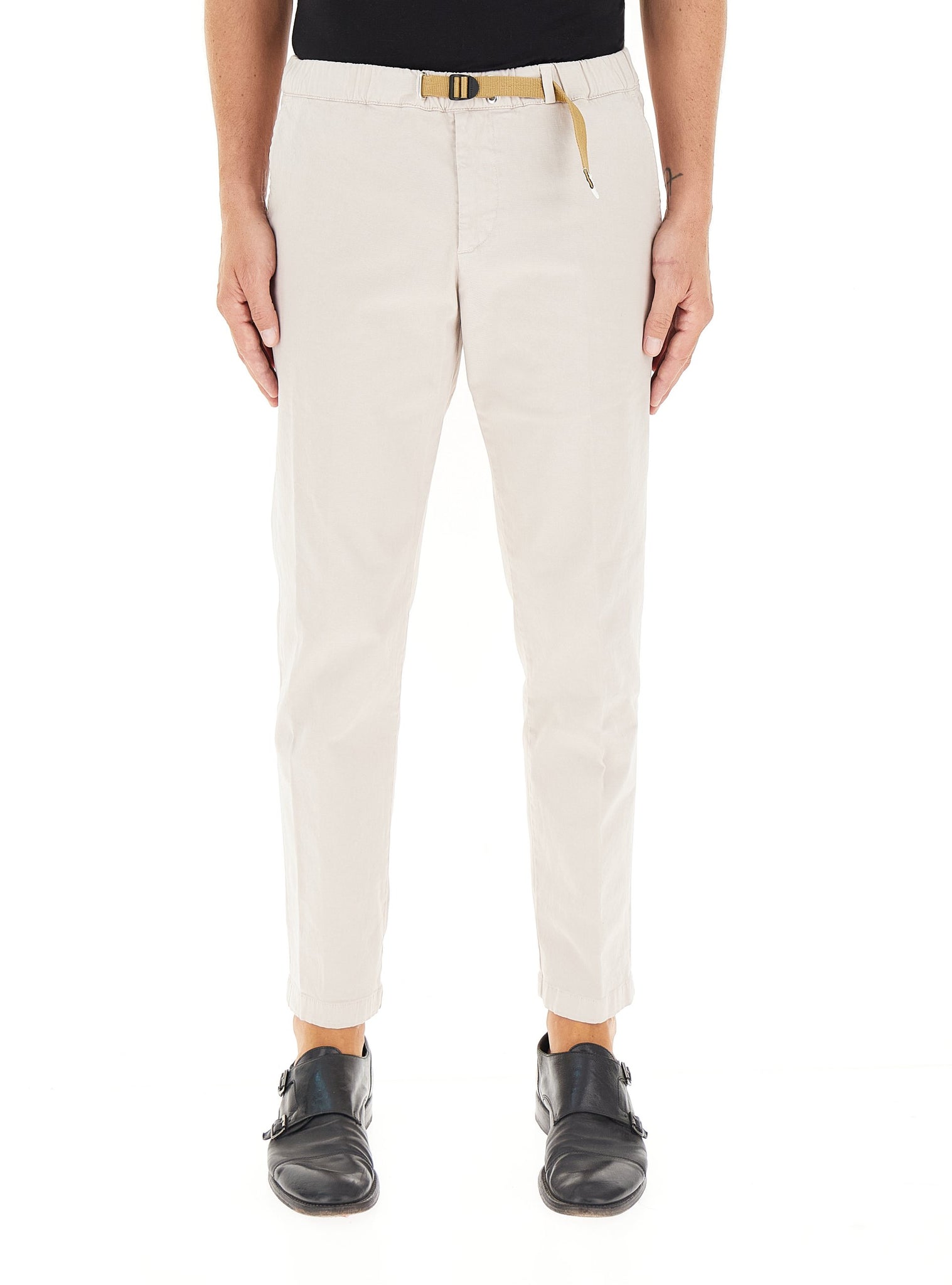 Pantalone Regular Fit con Coulisse / Beige - Ideal Moda