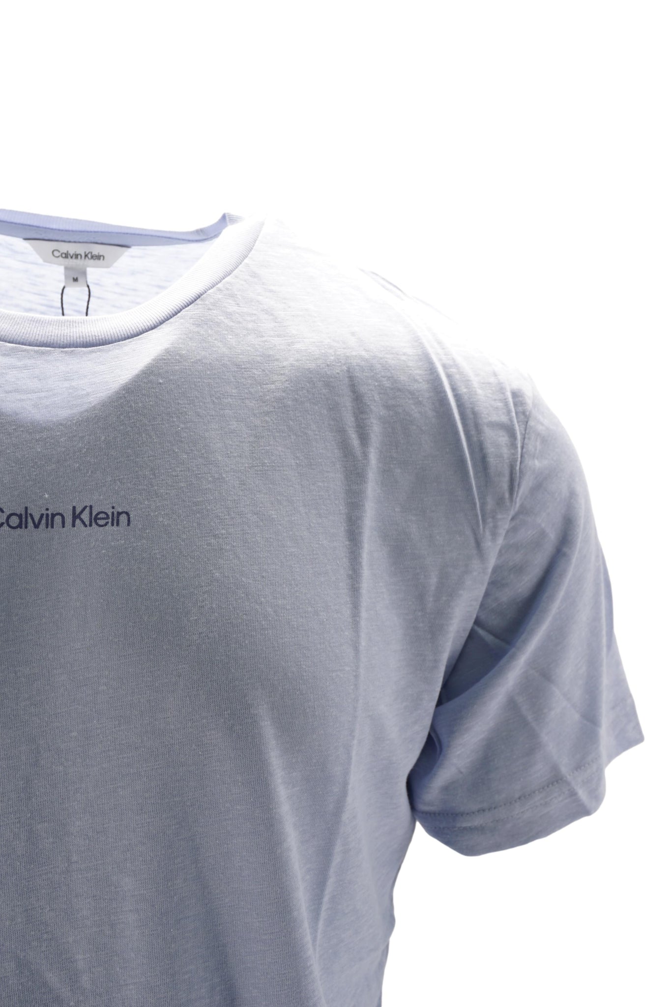 T-Shirt in Cotone con Logo / Celeste - Ideal Moda