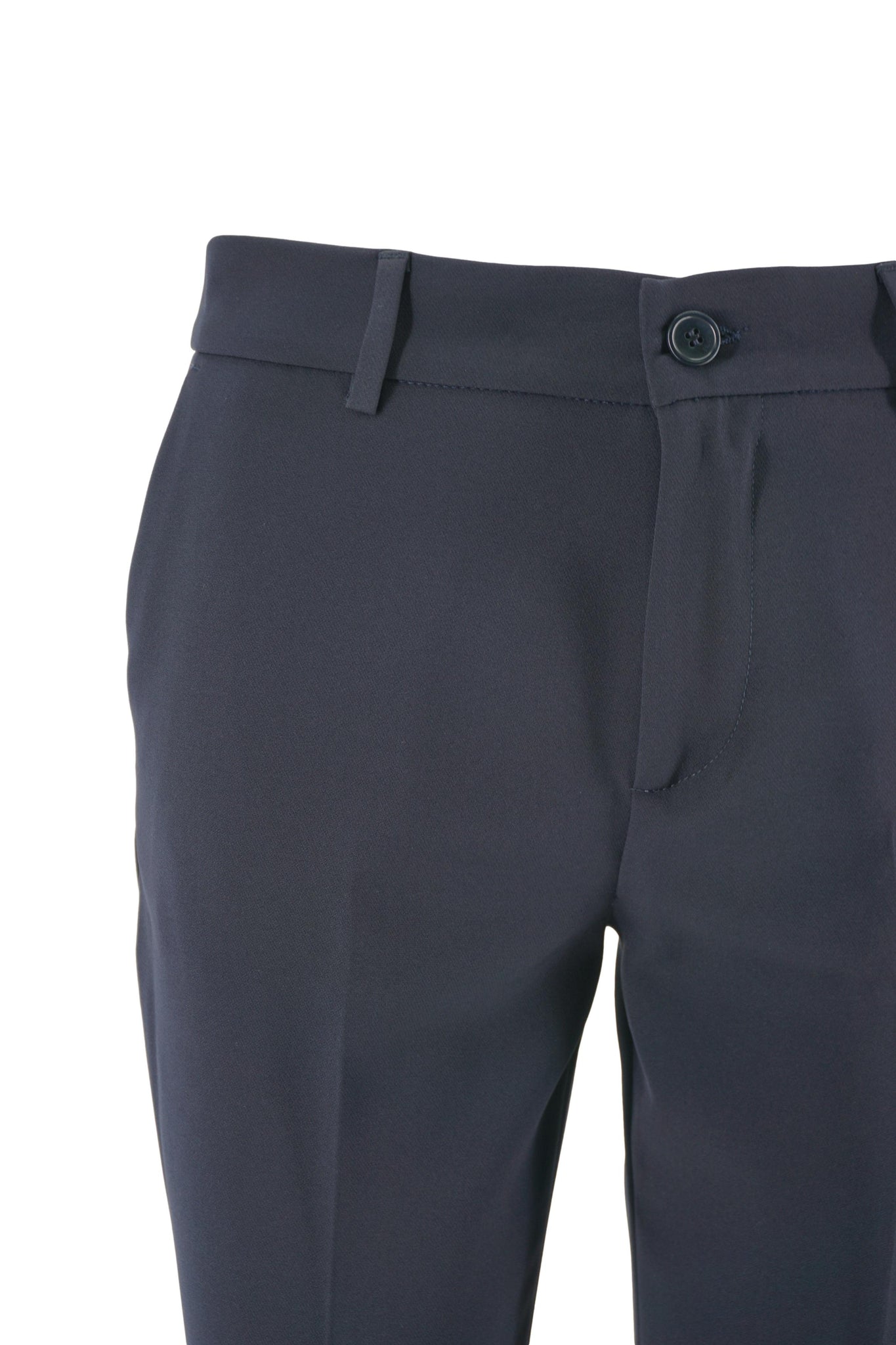 Pantalone Chino con Passanti in Vita / Blu - Ideal Moda