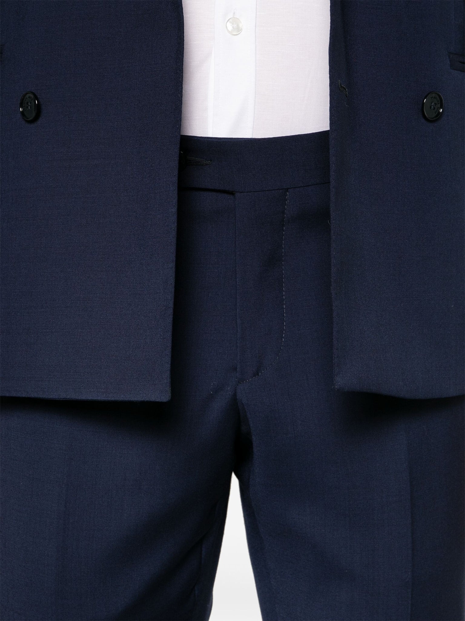 Abito Doppiopetto con Revers a Punta / Blu - Ideal Moda