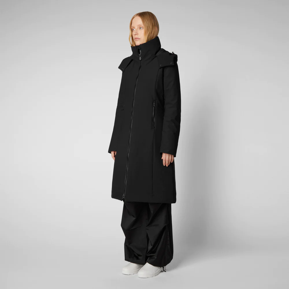 Giubbino Lungo Alkinia / Nero - Ideal Moda