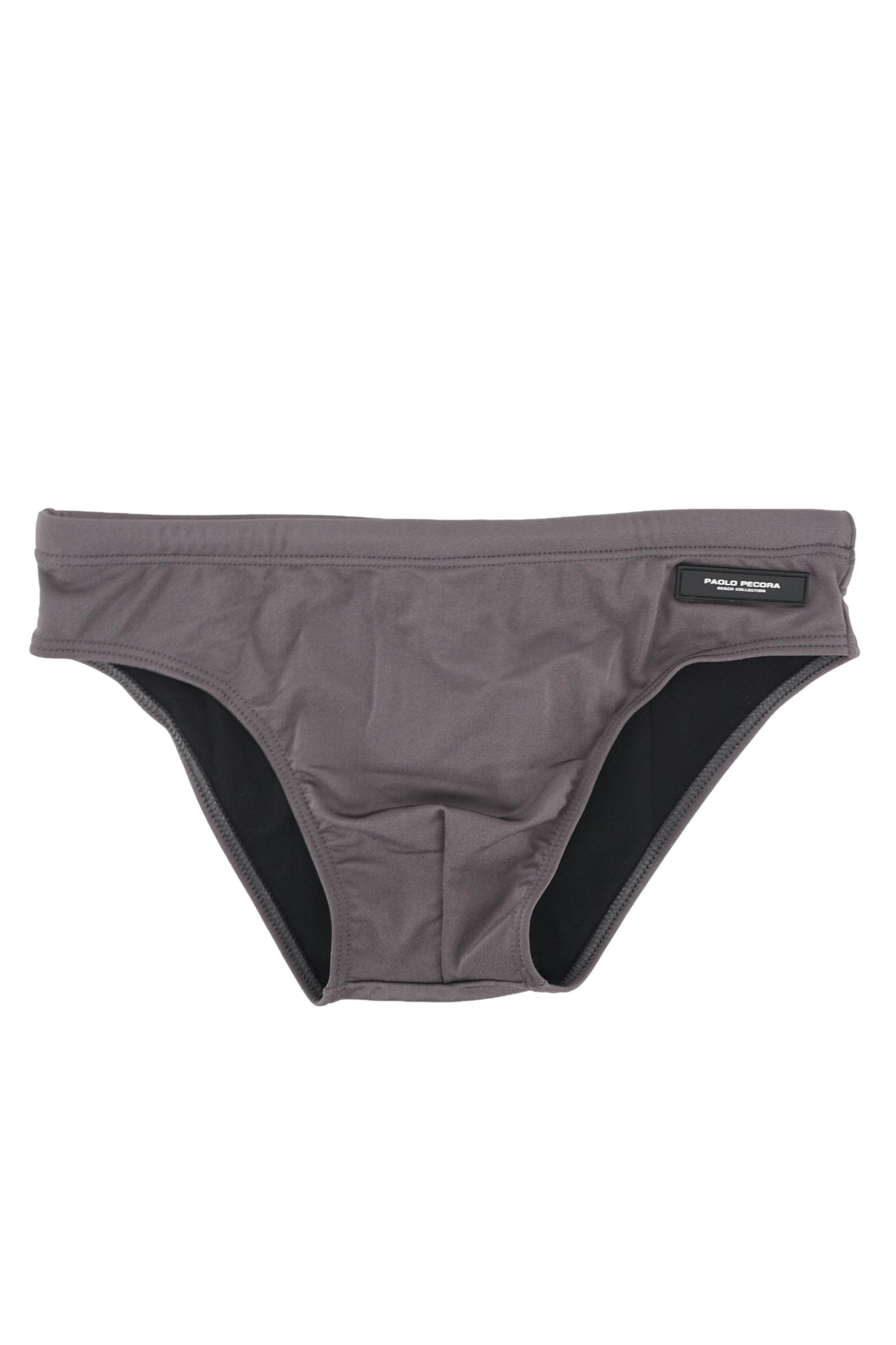 Costume Slip con Logo / Grigio - Ideal Moda