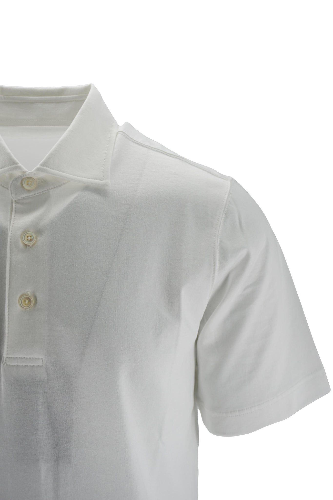 Polo in Jersey di Cotone / Bianco - Ideal Moda