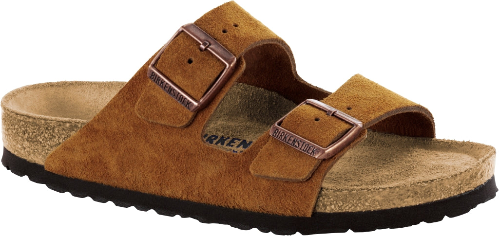 Sandalo Arizona in Suede / Marrone