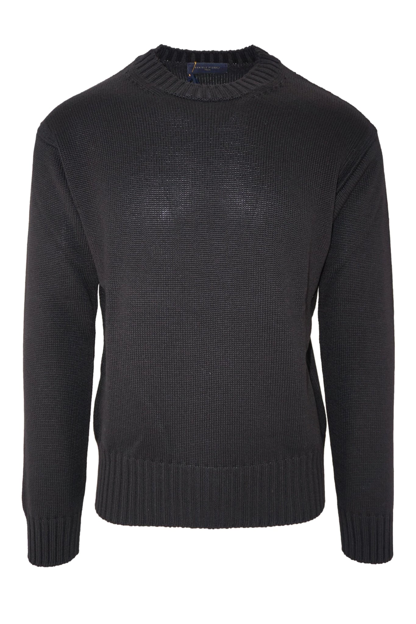 Maglia Girocollo in Misto Lana / Nero - Ideal Moda