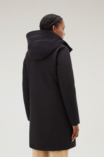 Giubbino Firth Down Hooded Trench / Nero