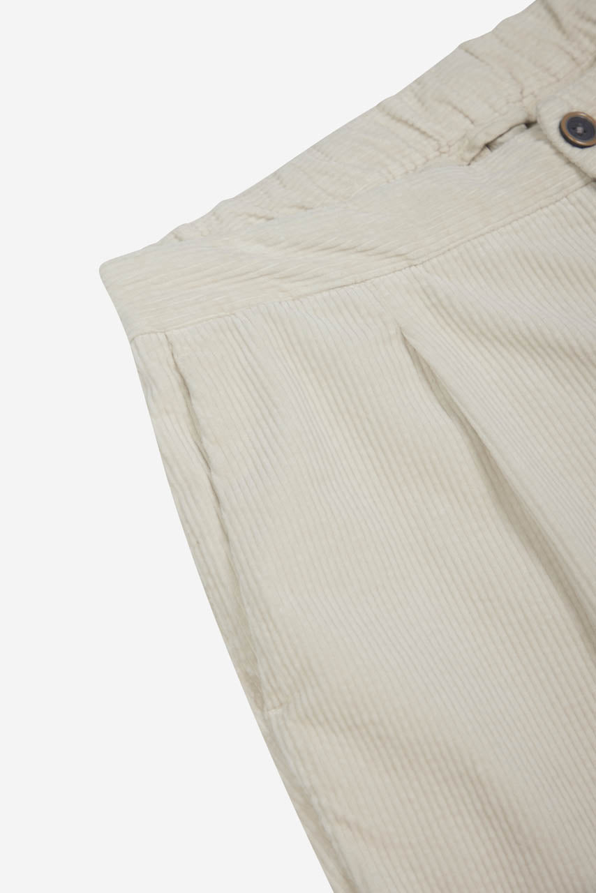 Pantalone in Velluto di Cotone / Bianco - Ideal Moda