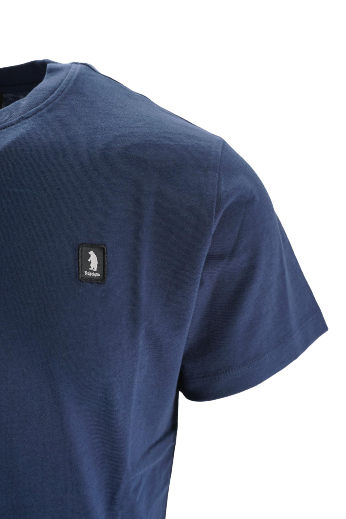 T-Shirt Girocollo con Logo / Blu - Ideal Moda