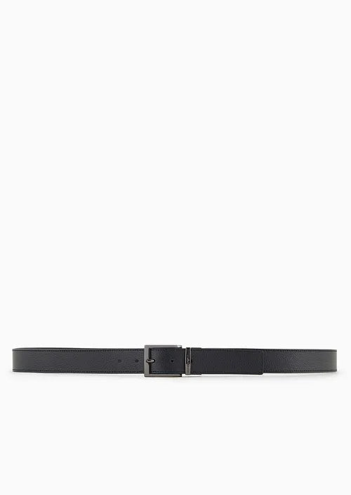 Cintura Reversibile in Pelle / Blu - Ideal Moda
