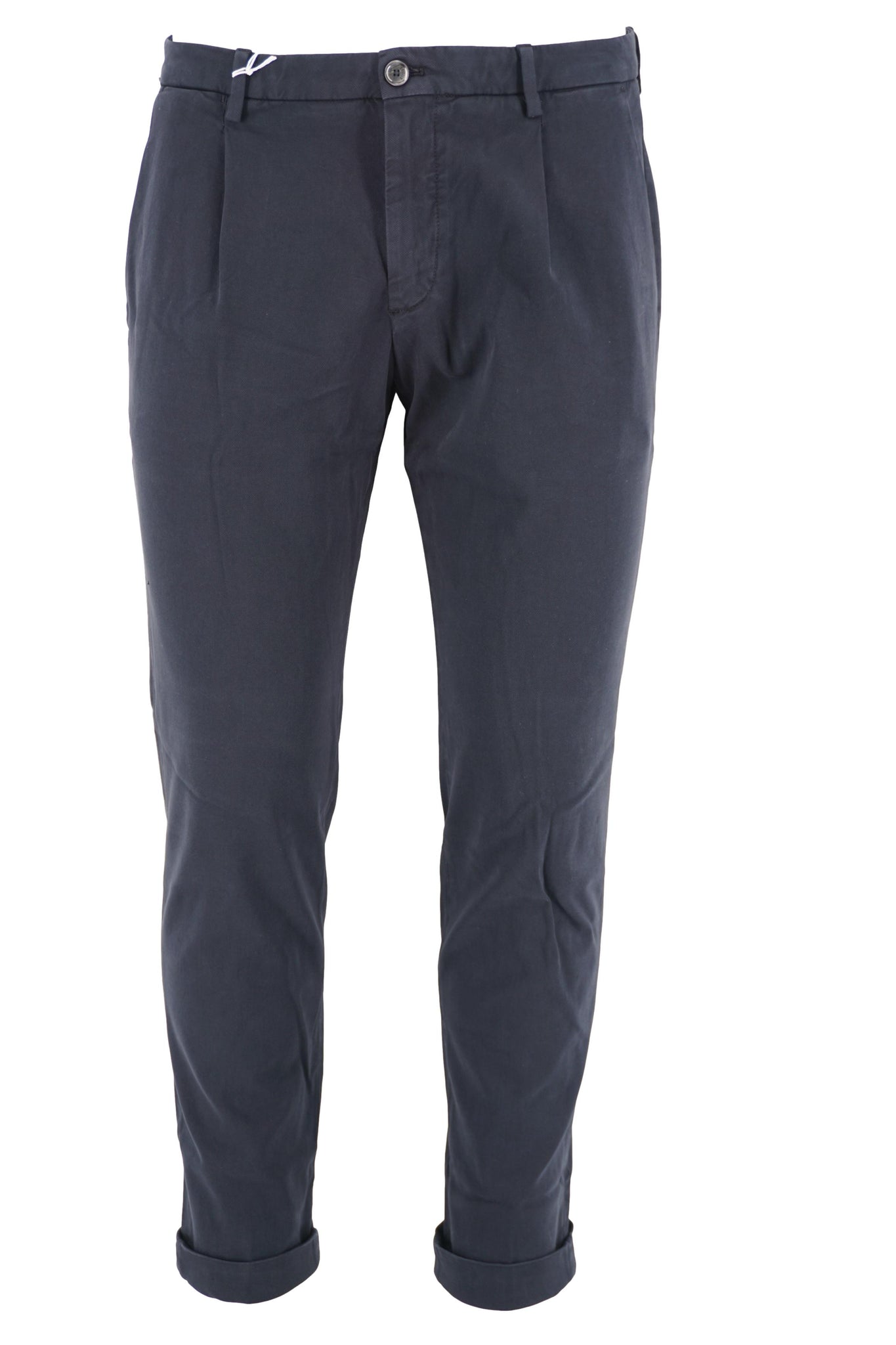 Pantalone con Pinces Modello Tiberio / Blu - Ideal Moda
