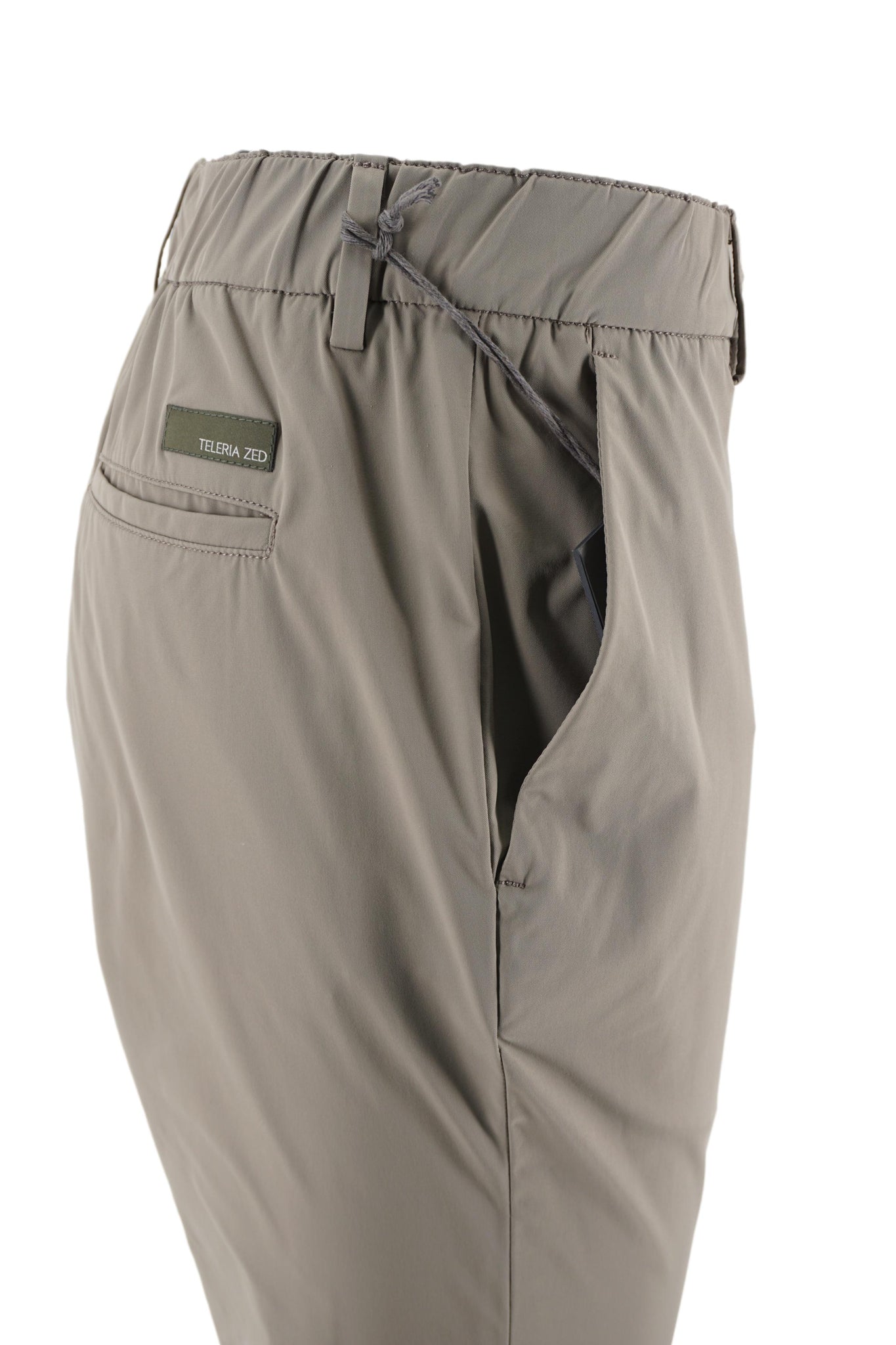 Pantalone in Tessuto Tecnico / Tortora - Ideal Moda