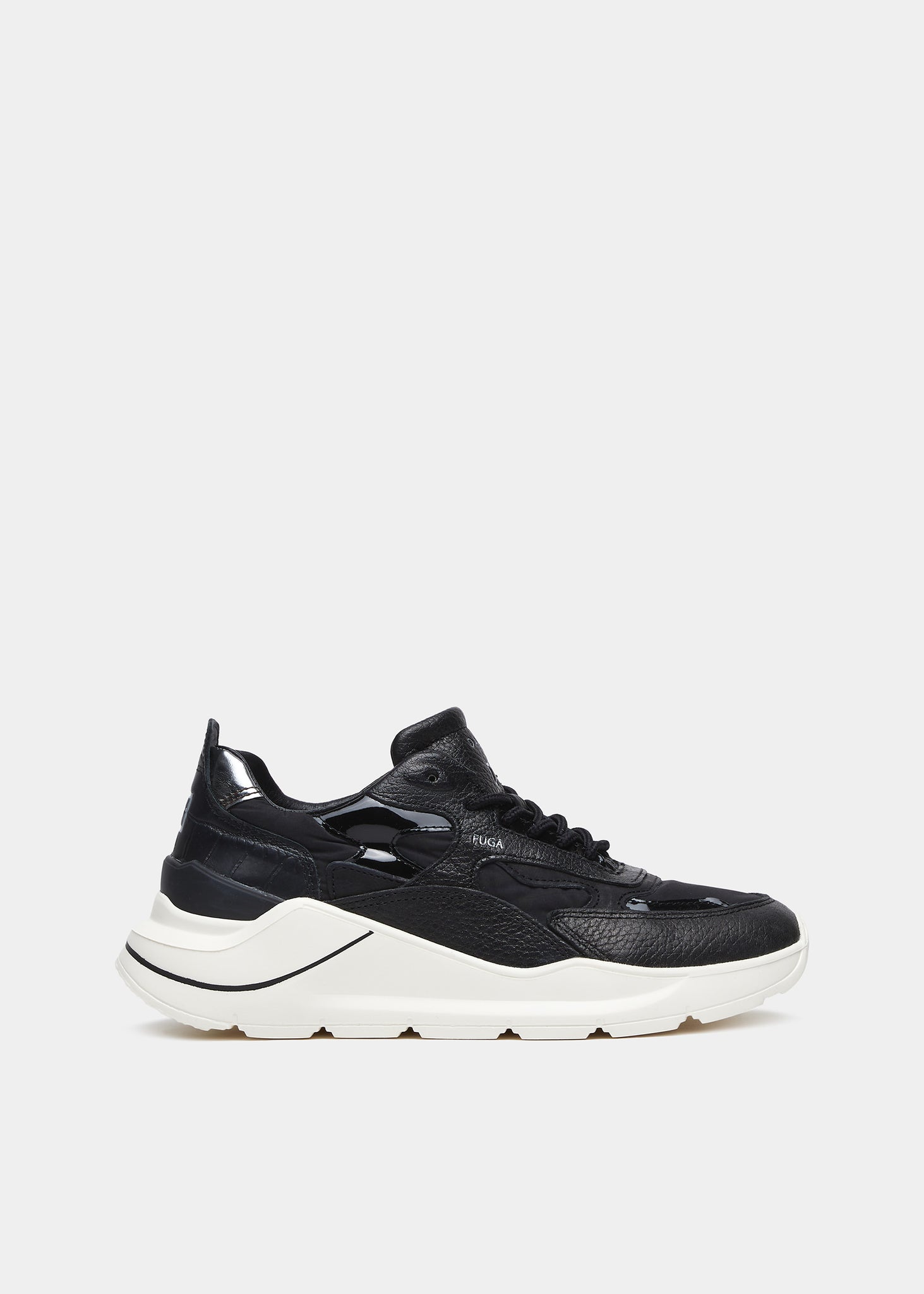 Sneaker in Nylon Fuga Natural / Nero - Ideal Moda
