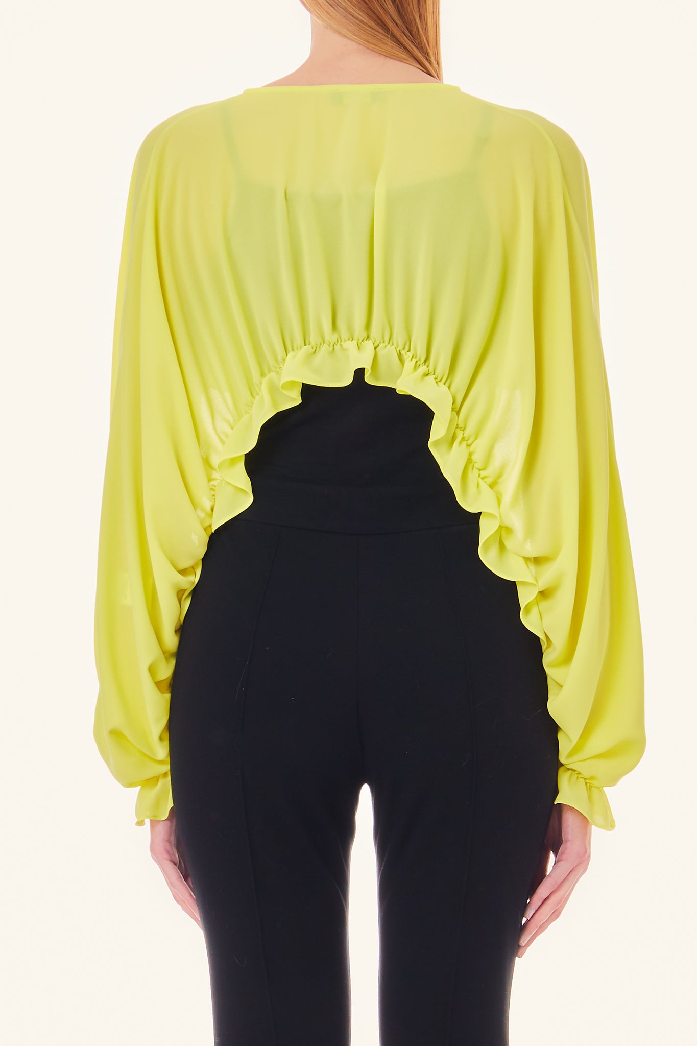 Coprispalle con Ruches / Giallo - Ideal Moda