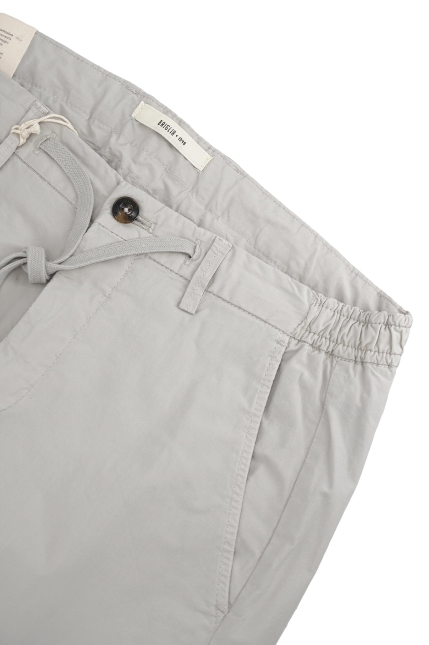 Pantalone in Popeline di Cotone / Grigio - Ideal Moda