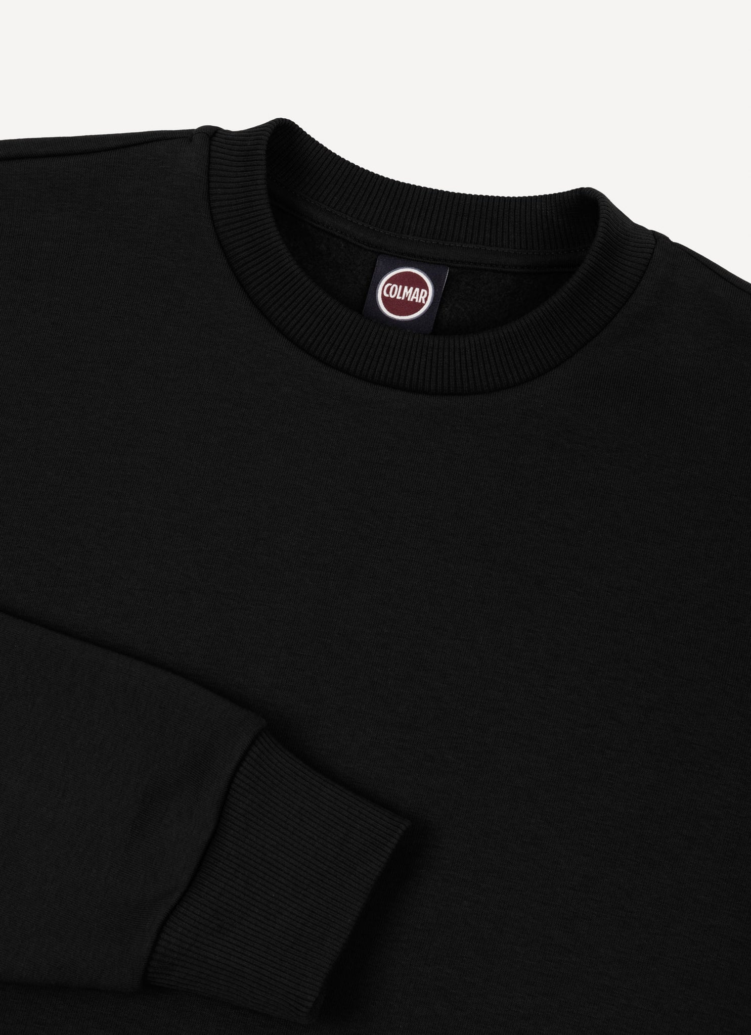 Felpa Girocollo con Logo / Nero - Ideal Moda