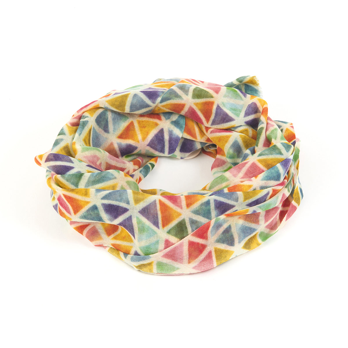 Sciarpa in 100% Lana con Fantasia / Multicolor - Ideal Moda