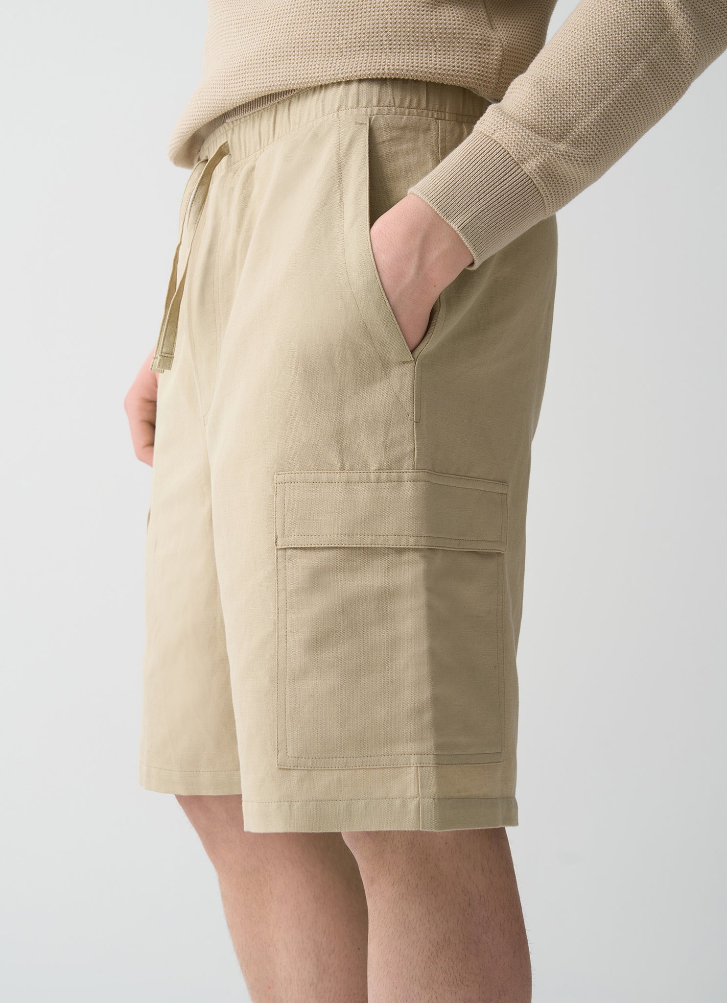 Bermuda in Lino / Beige - Ideal Moda