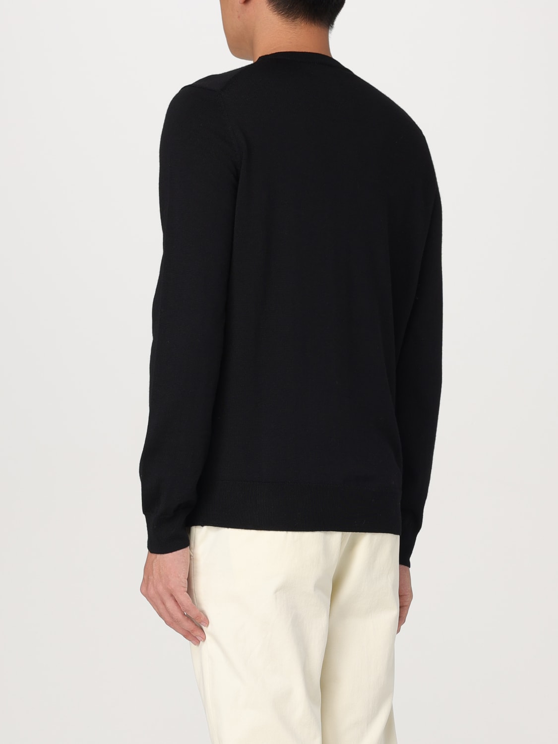 Maglia con Logo in Misto Lana / Nero - Ideal Moda