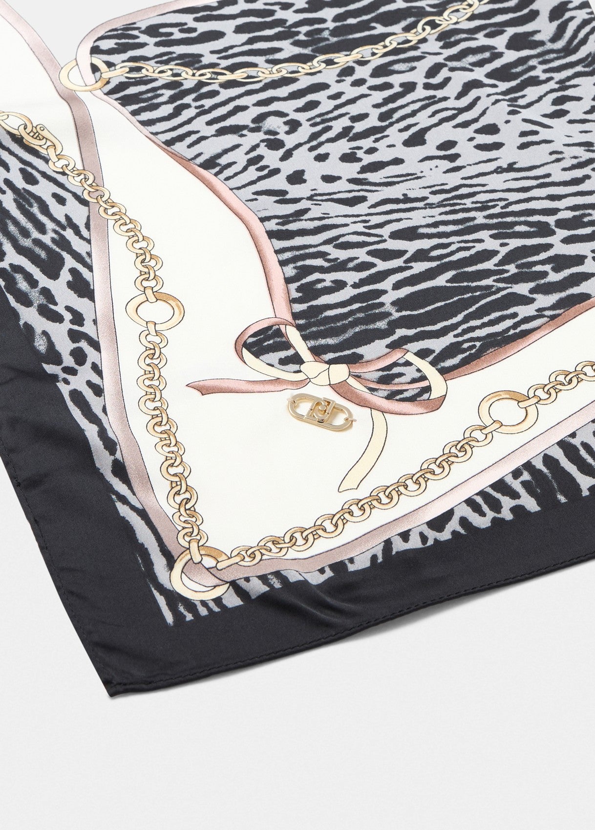 Foulard Stampato / Nero - Ideal Moda