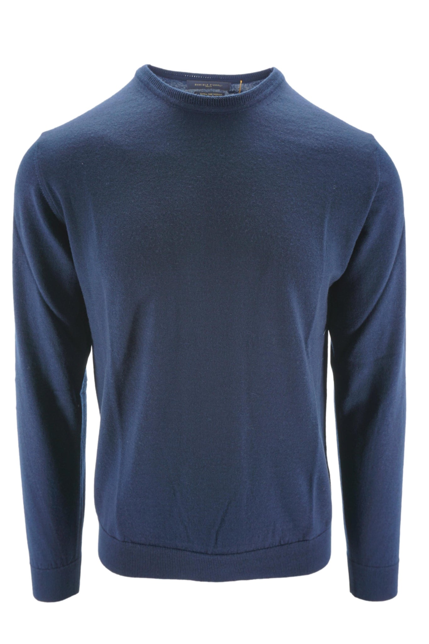 Maglia in Merinos Extrafine / Blu - Ideal Moda