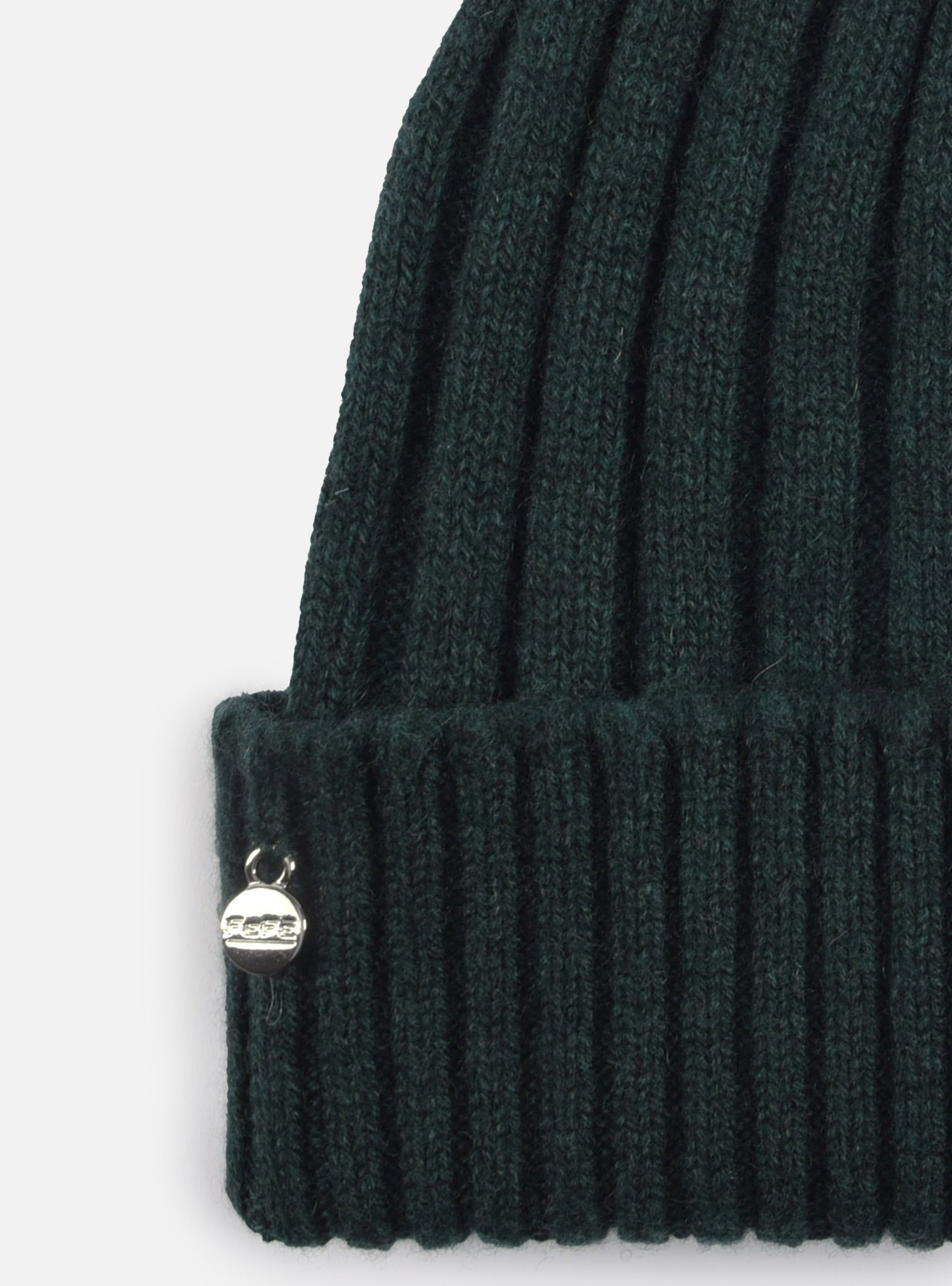 Cappellino in Maglia Inglese in Cashmere Verde1