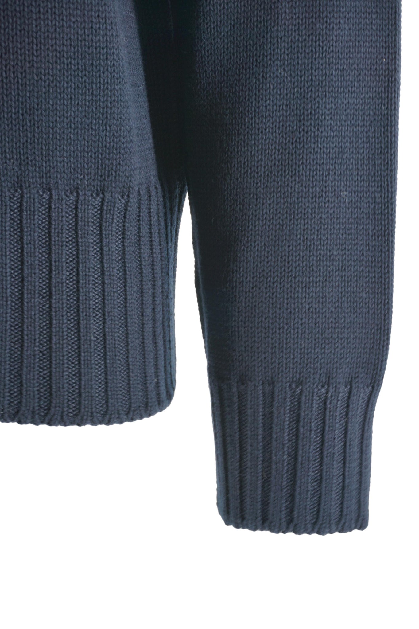 Maglia Girocollo in Misto Lana / Blu - Ideal Moda