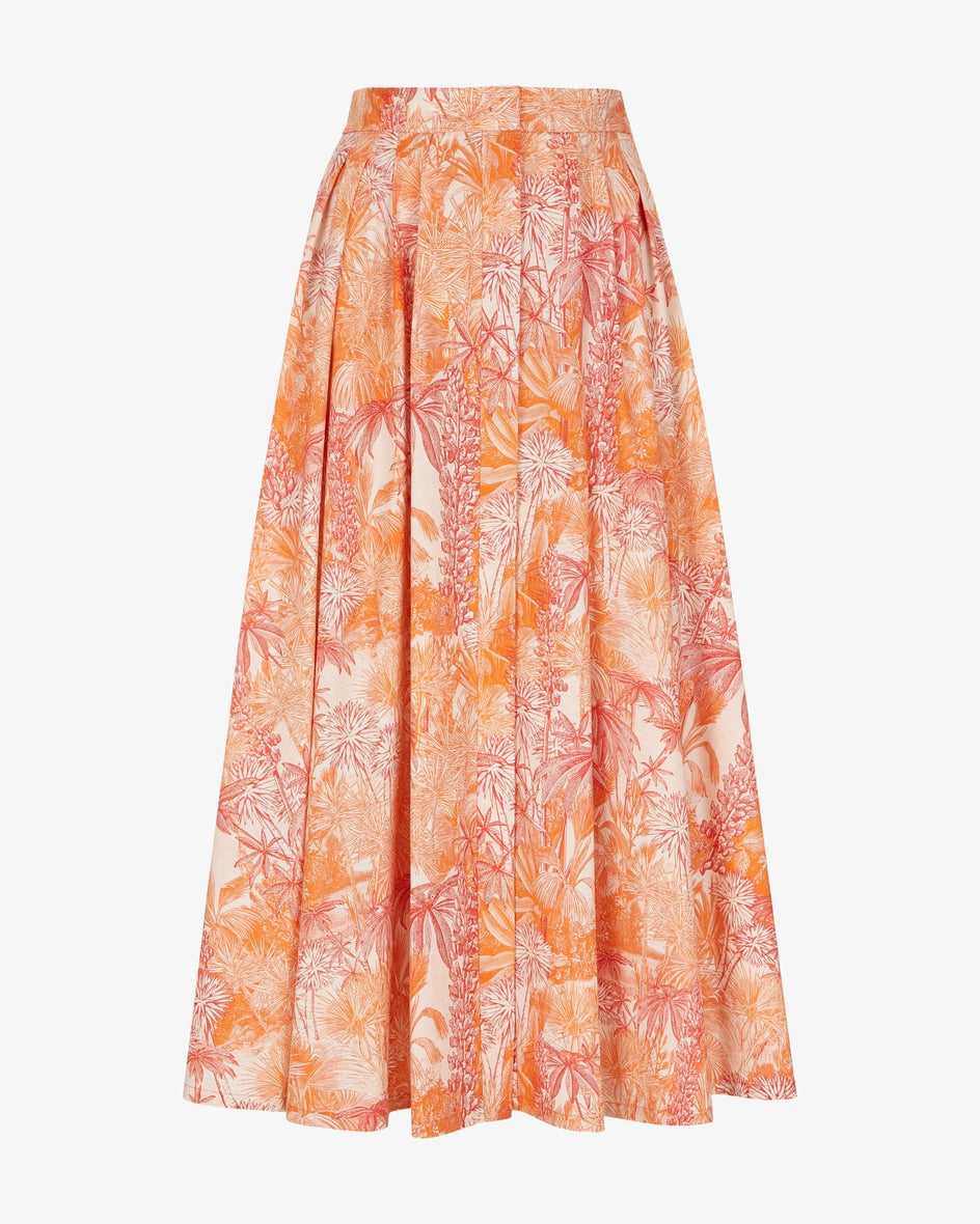Gonna in Popeline di Cotone MaxMara / Arancione - Ideal Moda