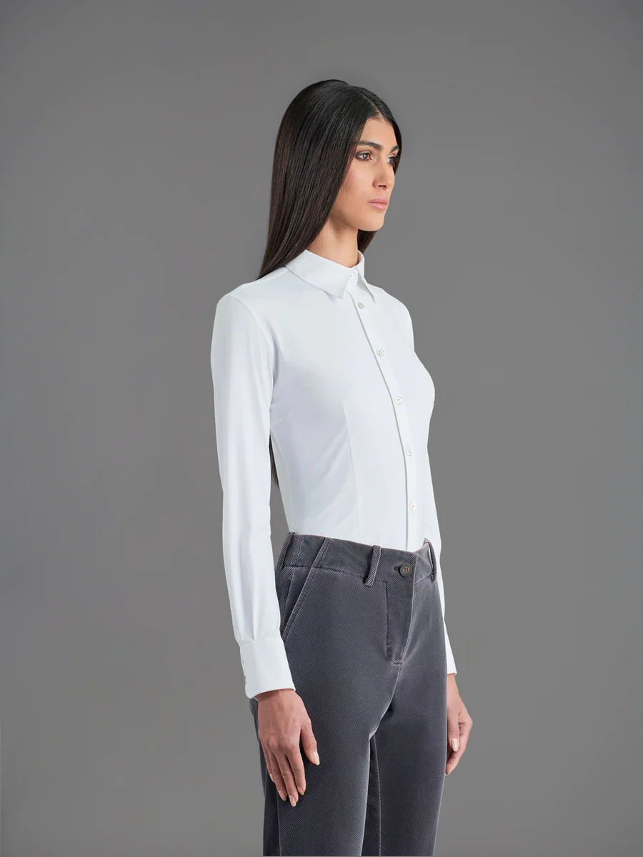 Camicia Classica Oxford  / Bianco - Ideal Moda