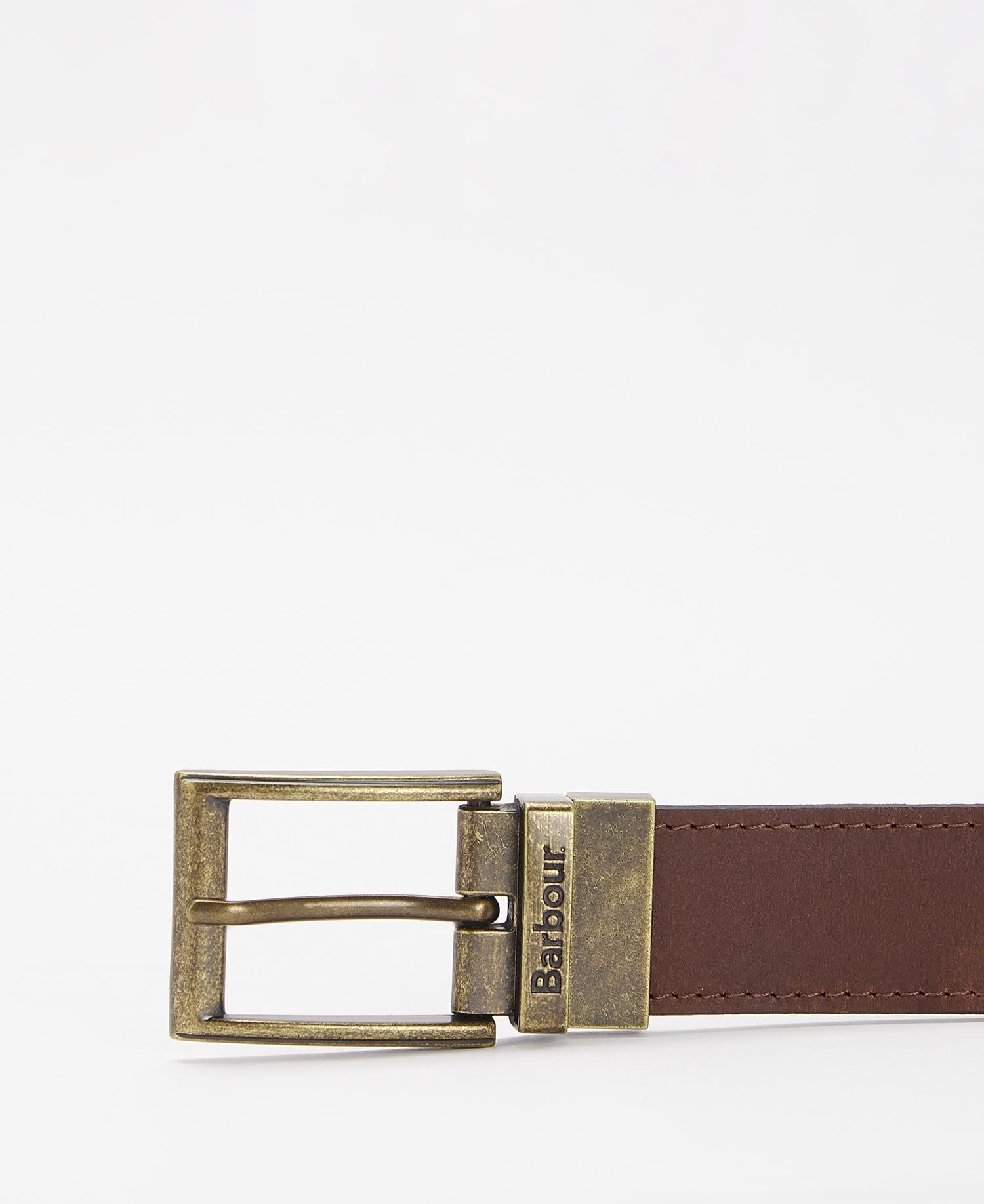 Cintura in Pelle Reversibile / Marrone - Ideal Moda