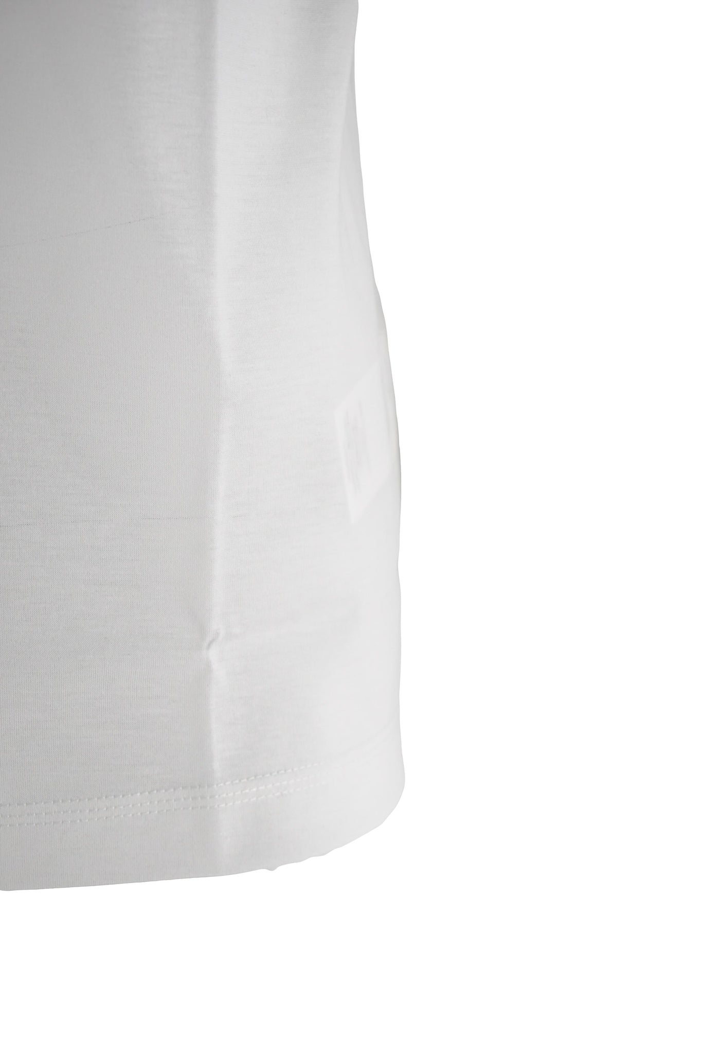 Polo in Jersey Lucido di Cotone / Bianco - Ideal Moda