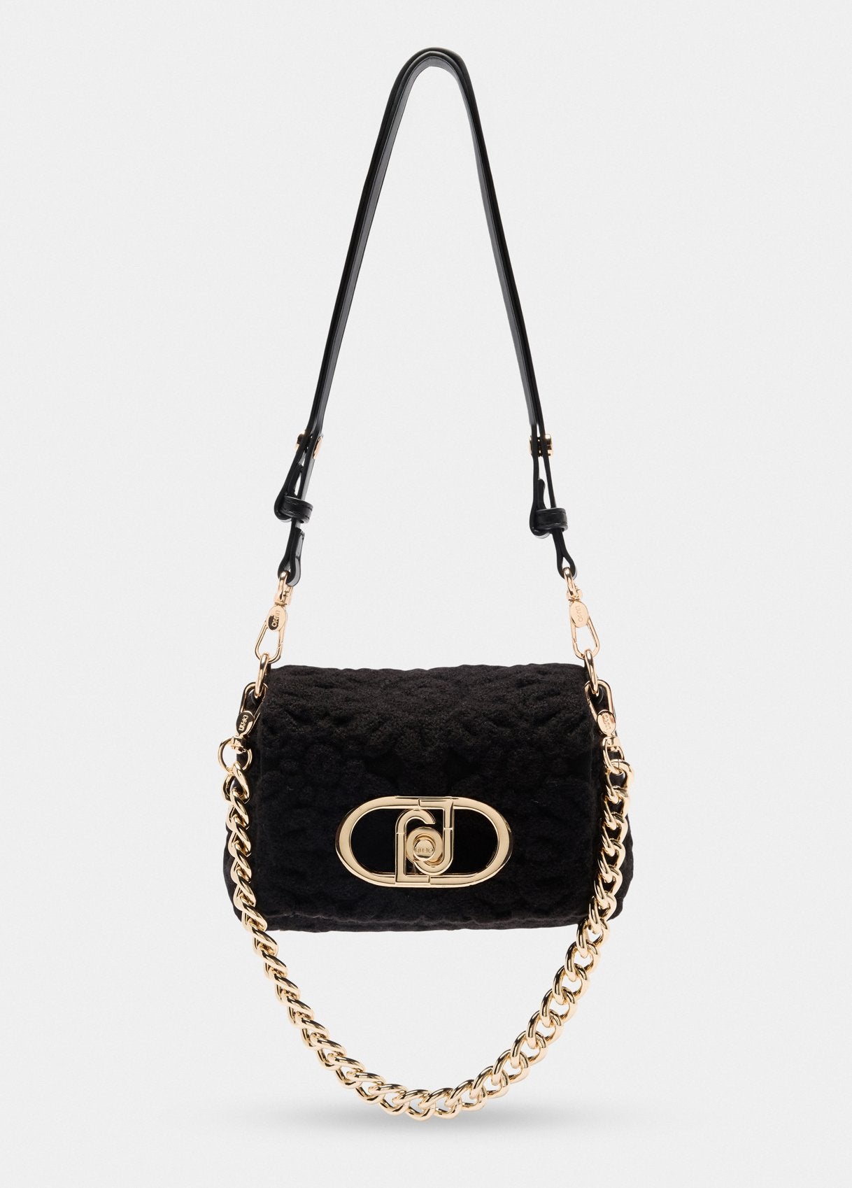 Borsa LaPuffy Piccola con Ricamo / Nero
