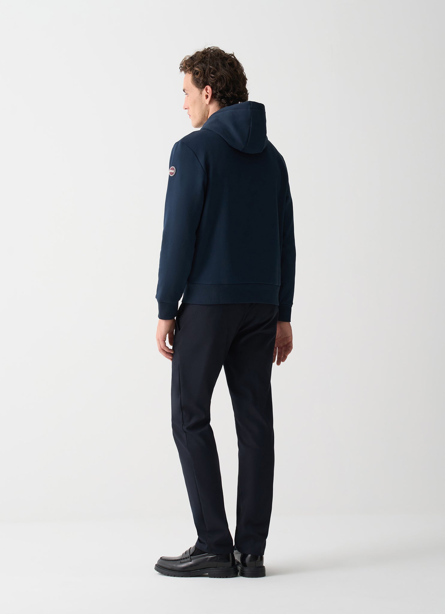 Felpa con Cappuccio in Cotone / Blu