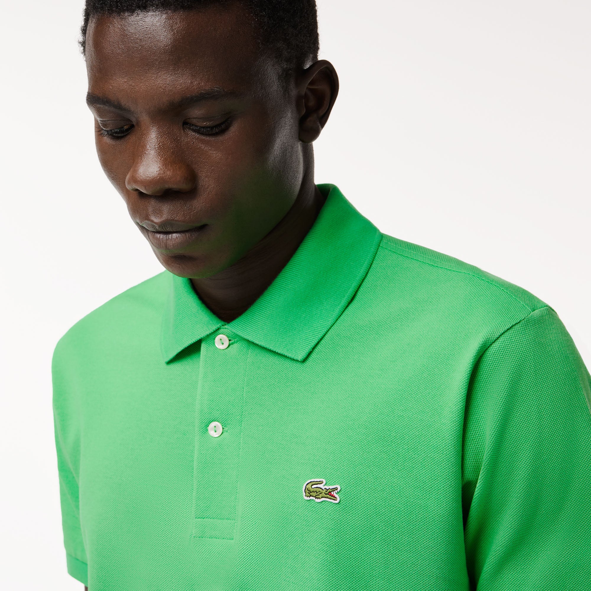 Polo con Logo Lacoste Verde1
