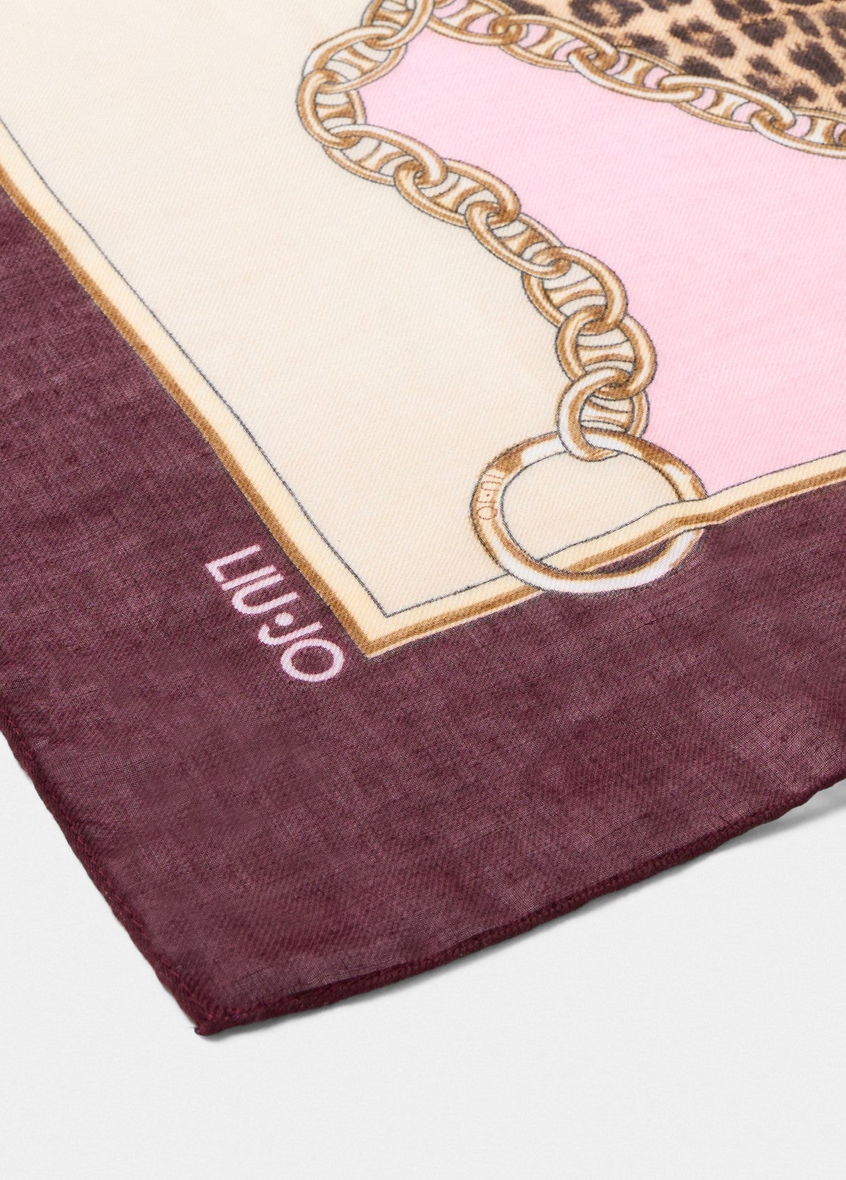 Foulard con Logo / Rosso - Ideal Moda
