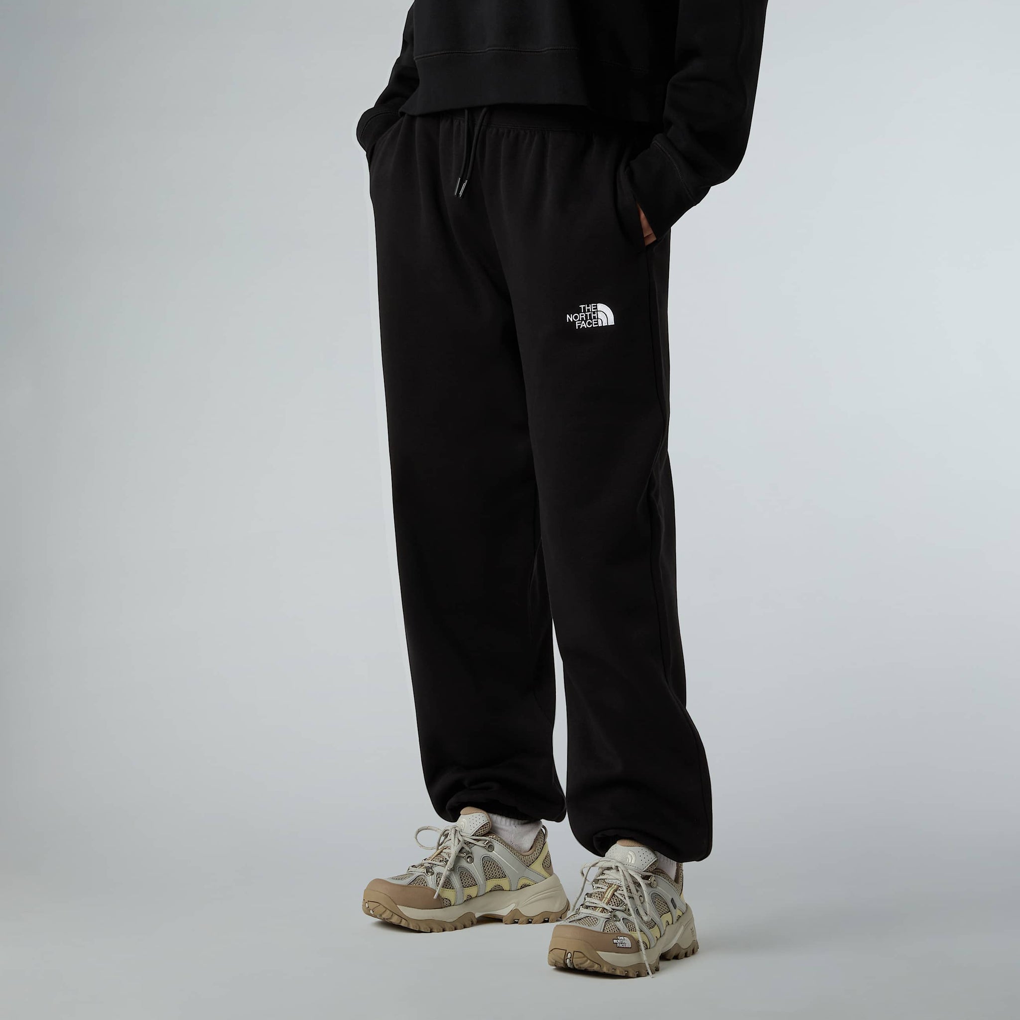 Pantalone in Tuta Relaxed Fit / Nero - Ideal Moda