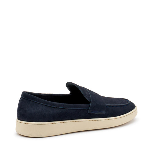 Slip-On in Suede / Blu - Ideal Moda