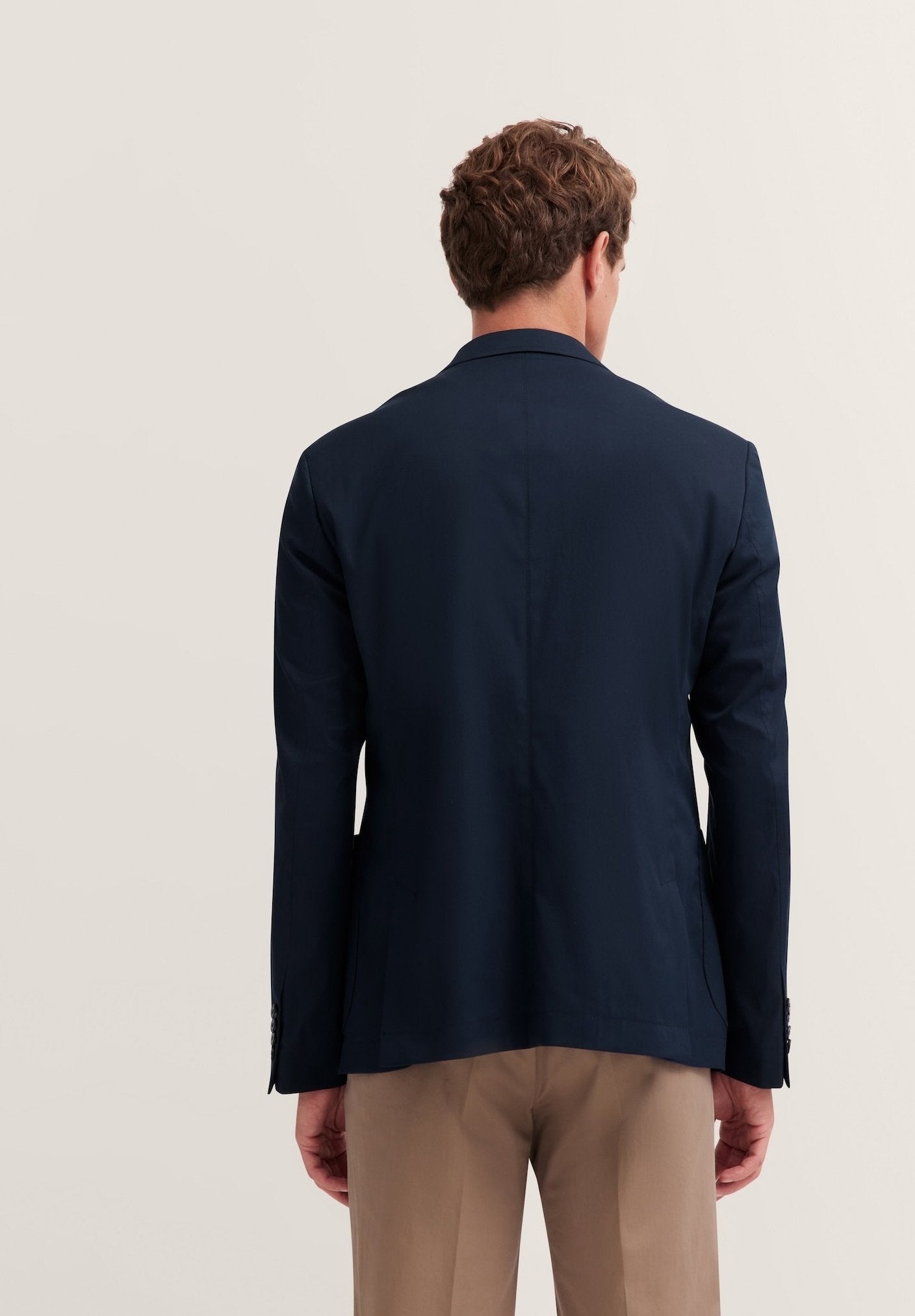 Giacca in Cotone con Rever Classico / Blu - Ideal Moda