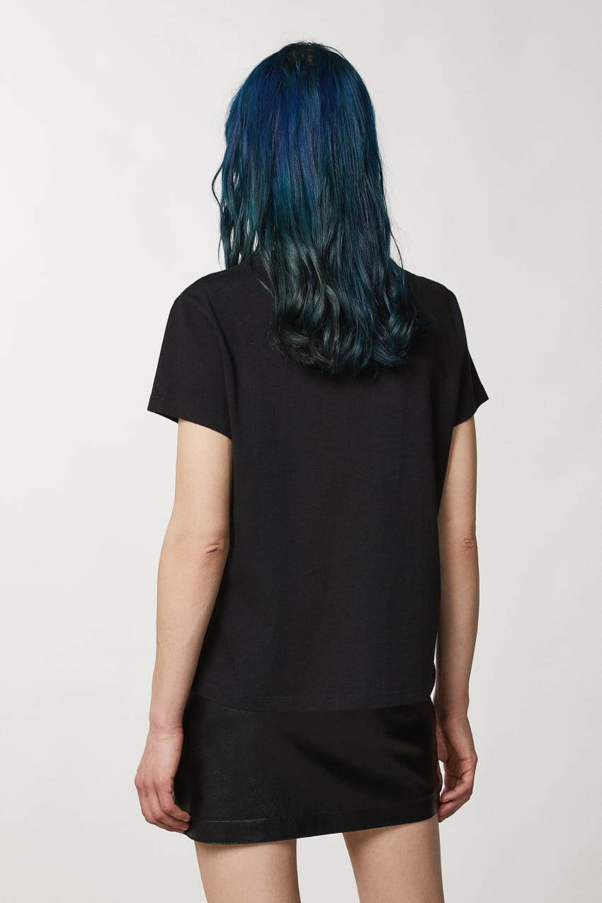 T-Shirt con Logo / Nero - Ideal Moda