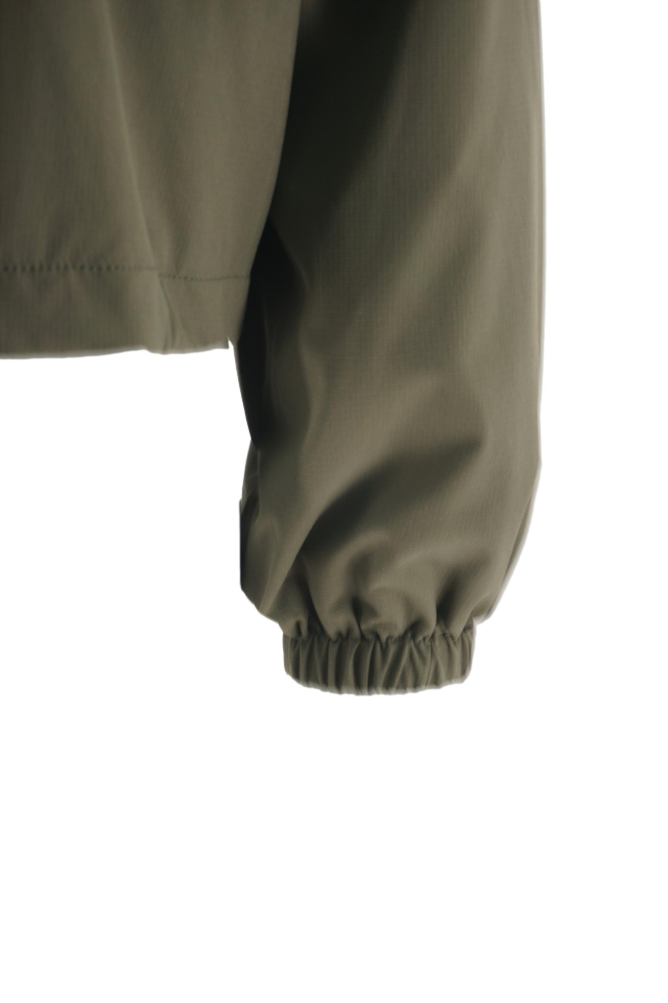 Giubbino Crop Fit in Tessuto Tecnico / Verde - Ideal Moda