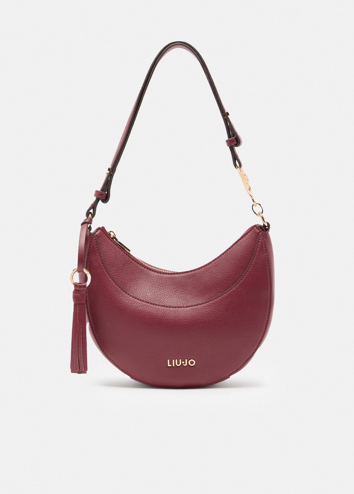Borsa a Spalla Media con Charm / Bordeaux