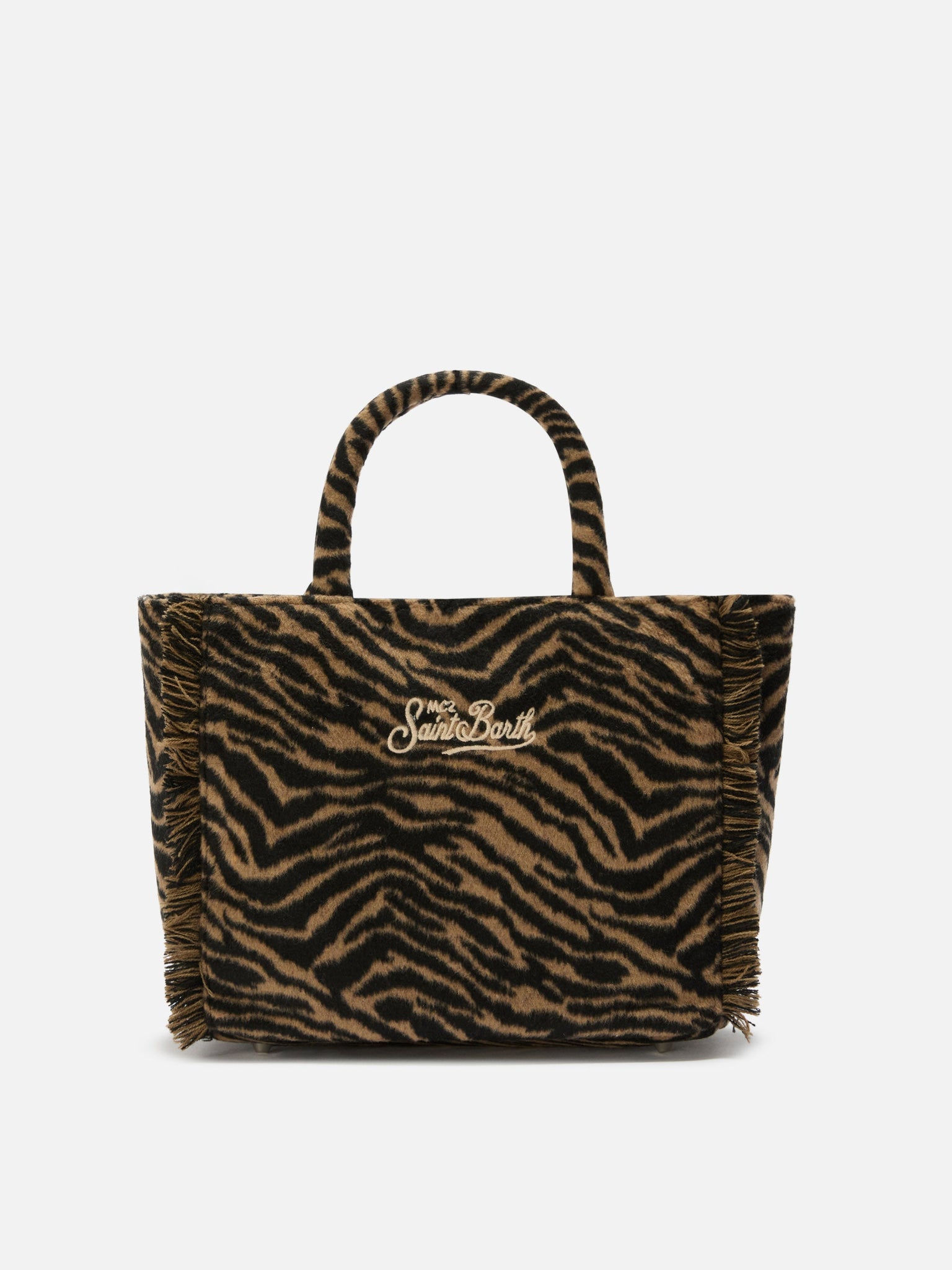 Borsa a Mano Colette in Misto Lana / Marrone