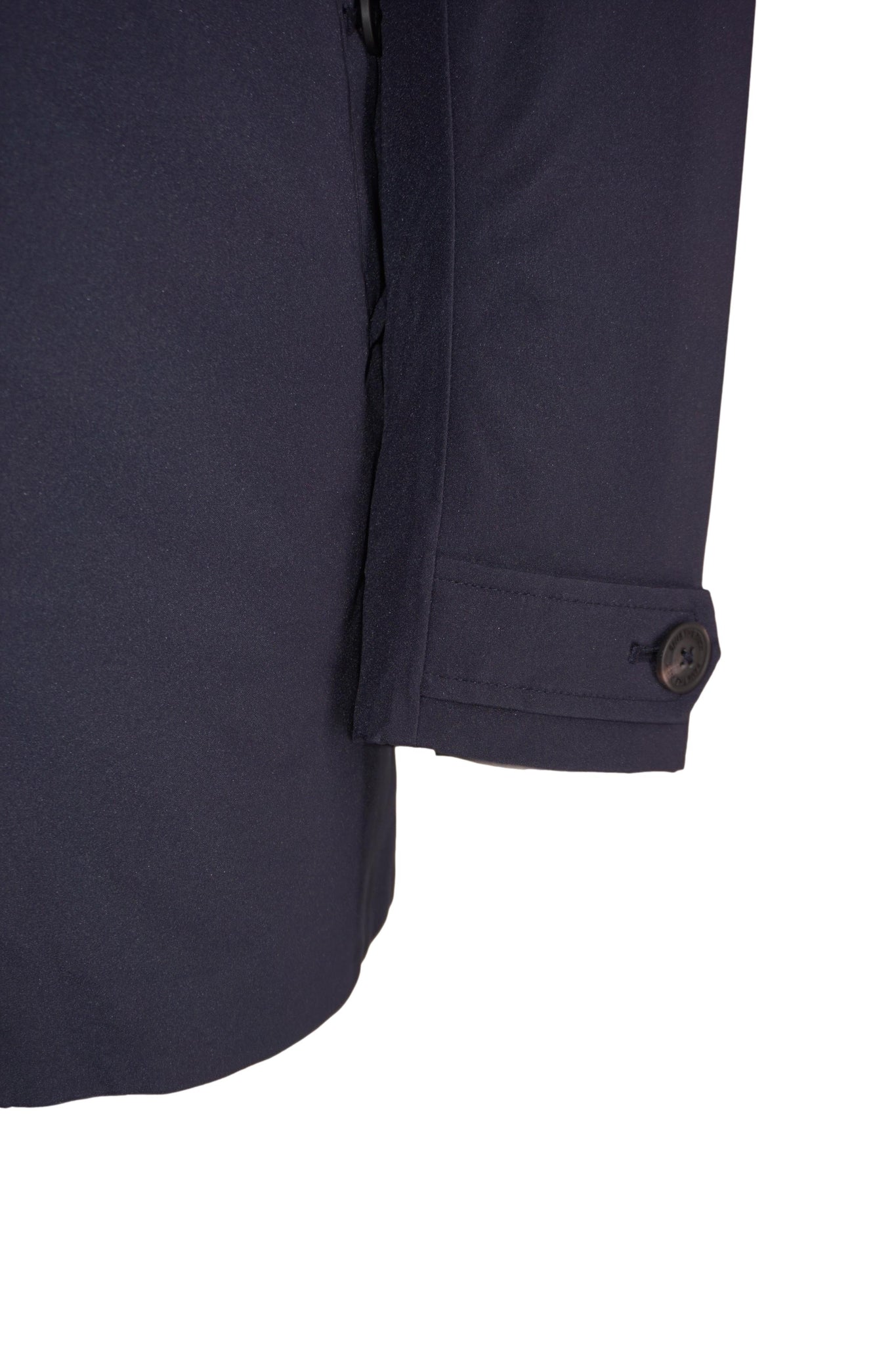 Giubbino Lungo con Cappuccio / Blu - Ideal Moda