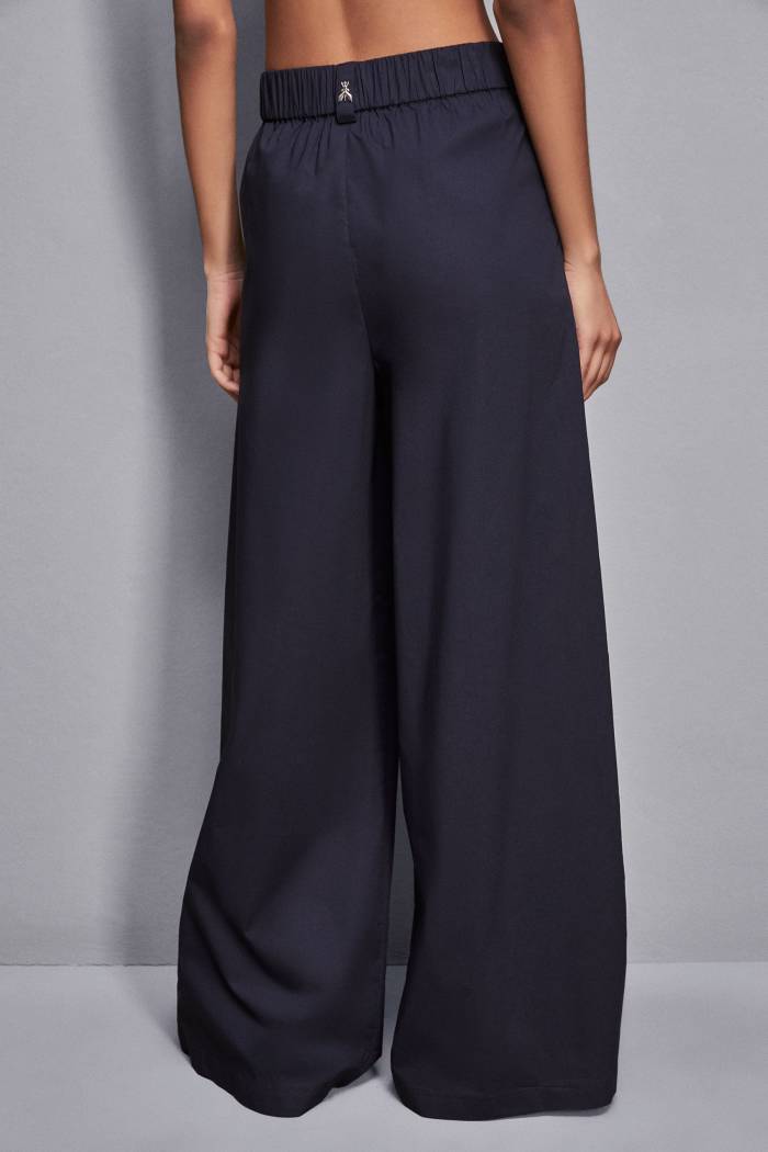 Pantalone Palazzo a Vita Alta / Blu