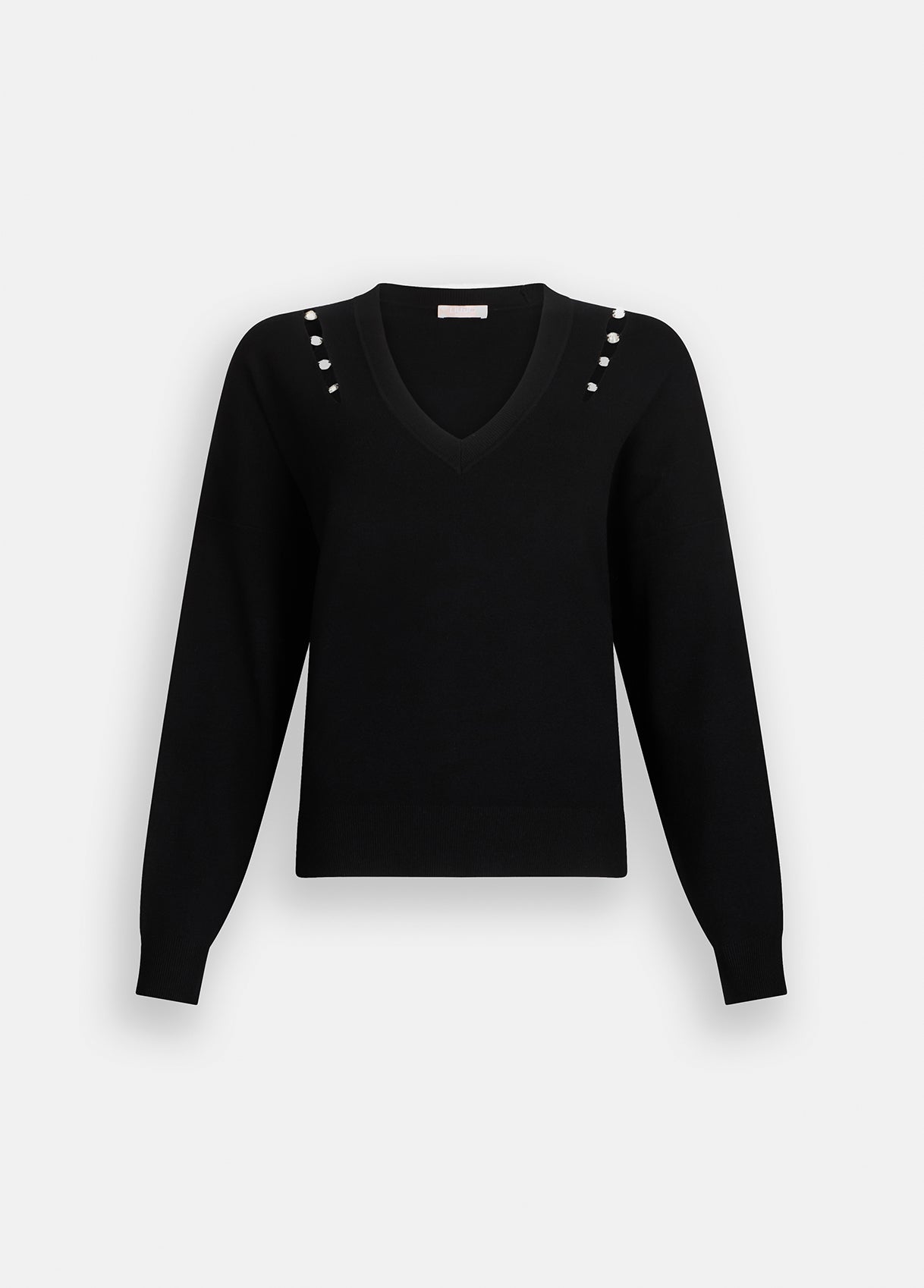 Maglia con Castoni Gioiello / Nero