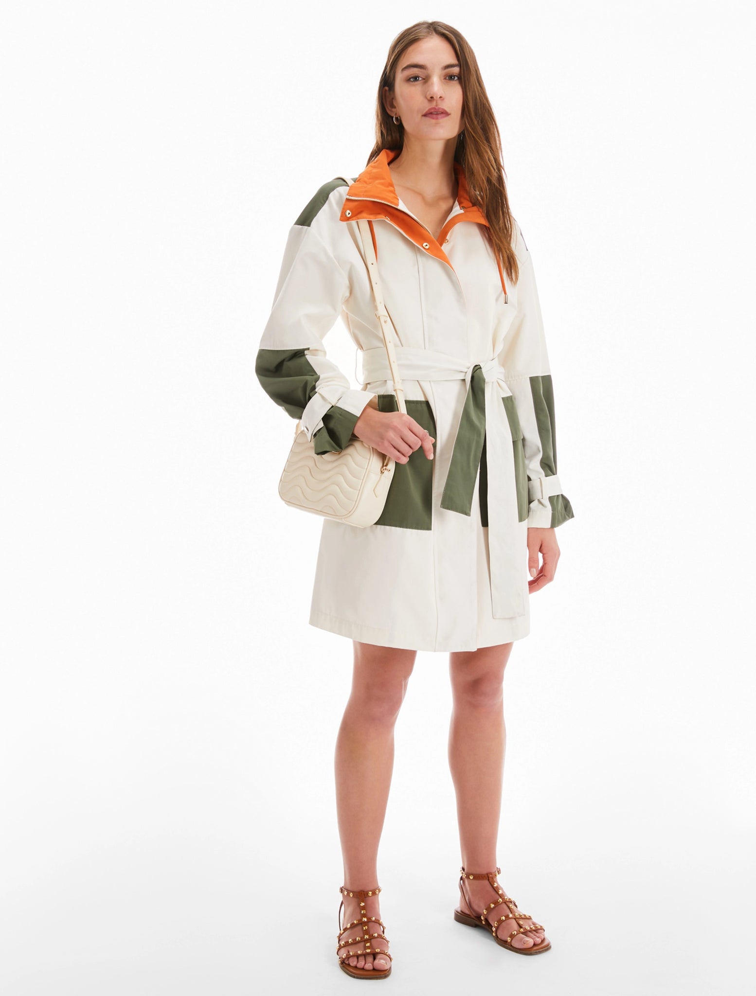 Parka in Cotone Tecnico / Bianco - Ideal Moda