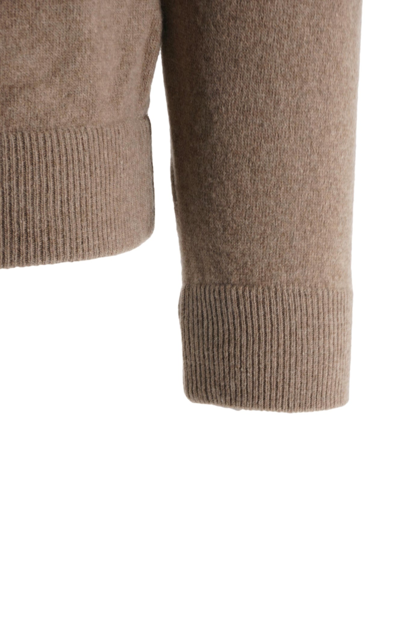Maglia Taglio Felpa in Lana / Beige - Ideal Moda