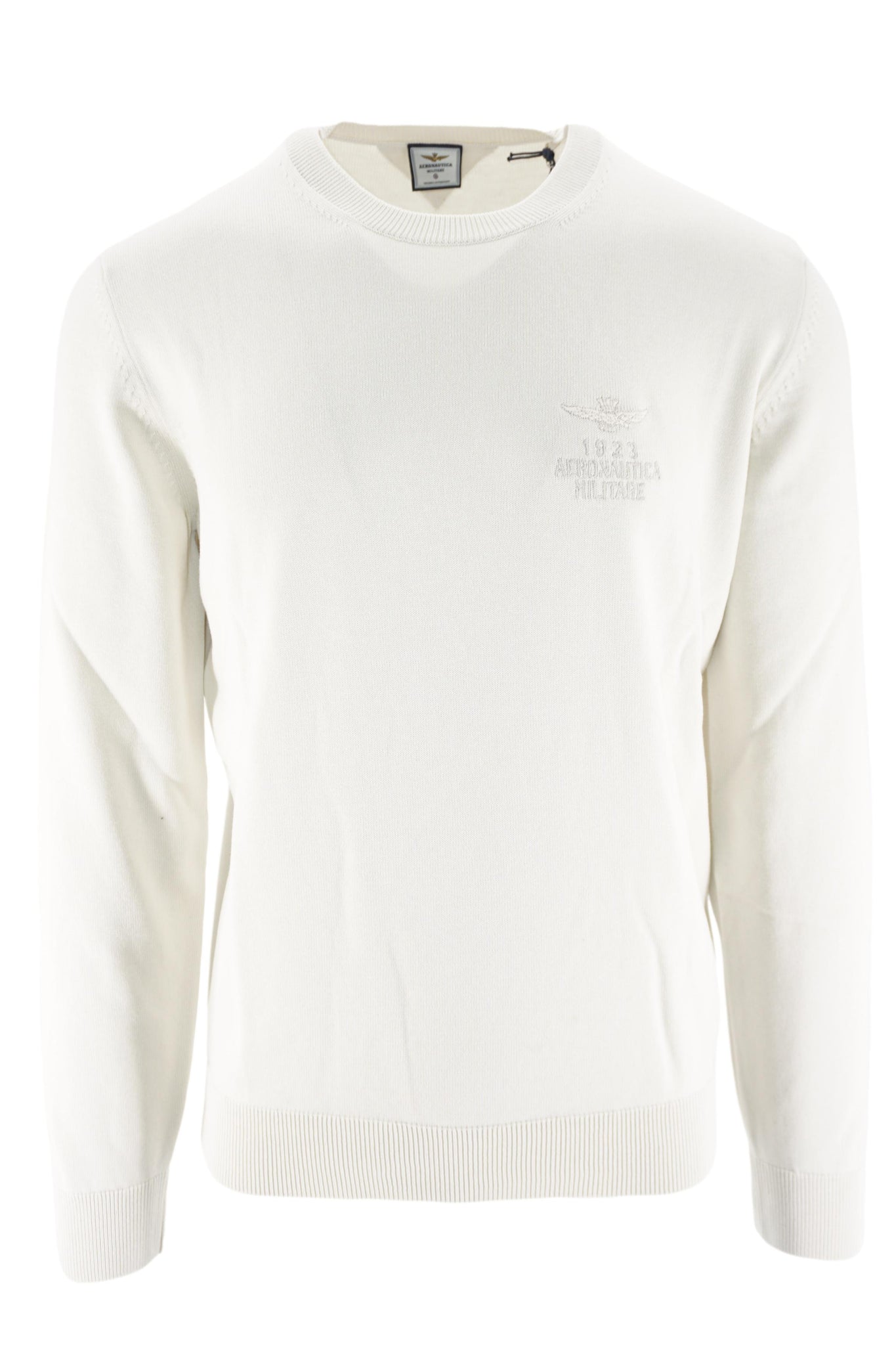 Maglia in Cotone con Logo / Bianco - Ideal Moda